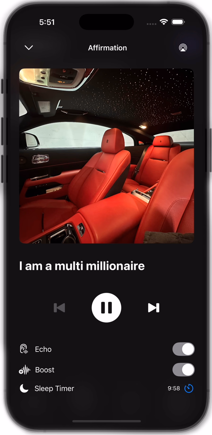 Hypnatio boost and echo controls